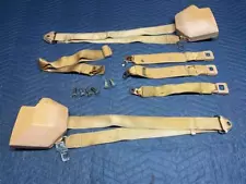 73-87 Chevy GMC C/K Pickup Truck SEAT BELTS in TAN OEM Square Body