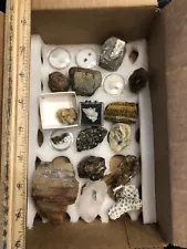 Old North Carolina Rock Collection! Closed Mines! Emeralds, Aqua, Garnet Etc.