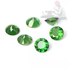 Natural Green Chrome Tourmaline 4mm Round Cut loose Gemstone for sale 10 Pieces