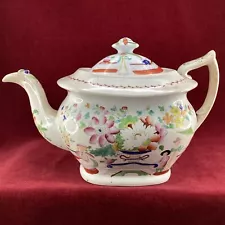 Antique Hilditch & Sons Hand Painted Tea Pot and Lid (3E) MO#8619