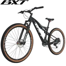 29in Plus Carbon Fiber Full Suspension Mountain Bike 11S Carbon MTB Bicycles New