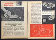 Transistorized Geiger Counter 1957 HowTo Build PLANS