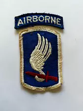 173rd Airborne Brigade Dress Uniform Patch w/ Airborne Tab - Used Condition