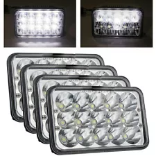 For Peterbilt Kenworth T800 W900 4PCS 4x6" inch Led Headlights Hi-Lo Sealed Beam (For: 1999 Kenworth T800)