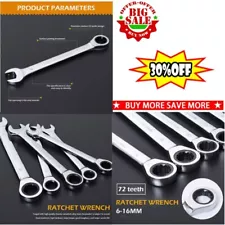 Wrench Ratchet Combination Metric Wrench Tooth Torque 6mm-16mm SALE