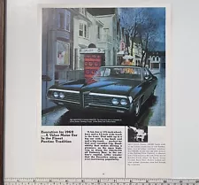 Vintage 1969 Pontiac “The Executive” 4-Door Hardtop Sedan Full Color Print Ad