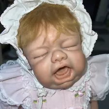 22” Pat Moulton’s 2003 Baby Collection Crying Baby Resin /Cloth Artist Reborn L