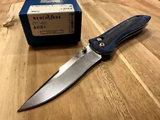 Benchmade 710-1401 M390 McHenry & Williams Black/Blue G-10 Axis Lock