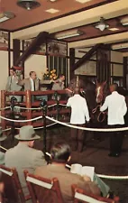 Keeneland Kentucky KY Thoroughbred Mare & Foal in Sales Ring Postcard ca 1960s