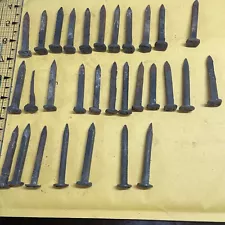 Antique Hand Forged Nails Assorted Sizes No. 27 - No. 48 30 Pieces