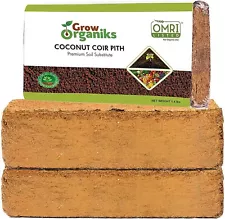 Organic Coco Coir Bricks lot 1-16 Coconut Fiber Growing Medium Potting Soil Pets