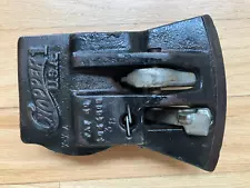 CHOPPER 1 SPRING LOADED WOOD SPLITTER SPLITTING AXE MAUL HEAD - VINTAGE