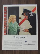 1955 DEAR SANTA... AMERICAN CYANAMID CO. HOPE, FAITH FOR THE FUTURE SALES ART AD