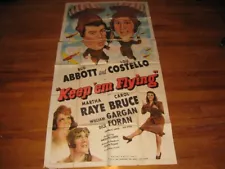 1941 Universal KEEP 'EM FLYING Comedy 3 SHEET POSTER Abbott and Costello