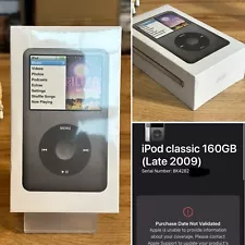 FACTORY SEALED Genuine Apple IPod Classic 7th Gen 160gb Black MC297LL Brand New!