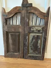 Vintage Door Pair, Rustic door, Vintage Inspired Wood Doors, Farmhouse decor,