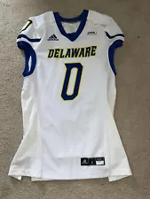 University Delaware Blue Game Jersey Football Team Blue Hens Large #0