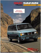 1991 GMC TRUCK SAFARI VAN SALES BROCHURE BOOK GT XT