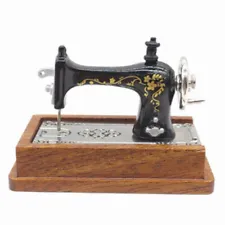 1:12 Scale Miniature Vintage Sewing Machine Dollhouse Mini Furniture Accessories