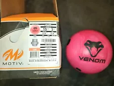 Motiv Pink Hyper Venom Bowling Ball 15lbs