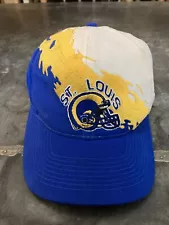 NFL St. Louis LA Rams Splash Logo Football Hat Cap Snapback Pro Line AS IS