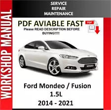 FORD FUSION 2014 2015 2106 2017 2018 2019 2020 SERVICE REPAIR WORKSHOP MANUAL