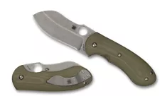 SPYDERCO Michael Burch’s Bombshell Olive Drab G-10 1st Flash Batch C250GTIP NEW!