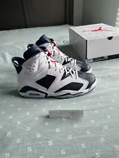 Air Jordan 6 Retro size 9 Olympic 2024 Midnight Navy