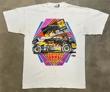 Vintage 2000 Jac Haudenschild “The Wild Child” Autographed Sprint Car Tee - LRG