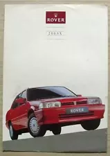 ROVER 200SX Car Sales Brochure For 1990 #4145