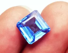 Natural Blue Sapphire Square Shape 3.40 Ct Certified Loose Gemstone For Sale