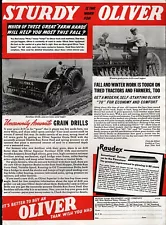 1939 Oliver Model 70 Tractor with Grain Drill Original Ad