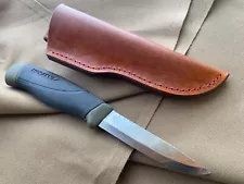 Mora Companion MG Heavy Duty with Custom Leather Sheath