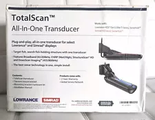 Lowrance Totalscan Transducer 3-1 Side+ Down Imaging #000-12568-001. New In Box