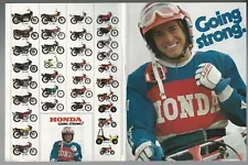 1977 HONDA Motorcycles 12-page advertisement, GL-1000, CB-750, dirt bikes too