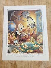 Carl Barks lithograph Among His Friends Idea Sketch