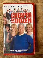 Sale!!-Brand New "Cheaper by the Dozen" Movie -VHS Hard Plastic Clamshell VHS