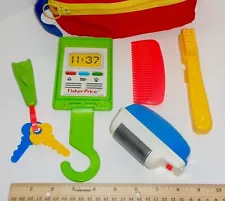 SALE ~ $10 OFF ~ Vintage Rare Complete Fisher Price Travel / Shaving Kit