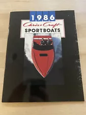 Chris Craft 1986 Sport Performance Boat (Stinger / Scorpion) Brochure / Catalog