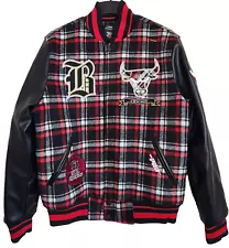 Pro Standard Chicago Bulls Varsity Plaid Jacket Men's Large