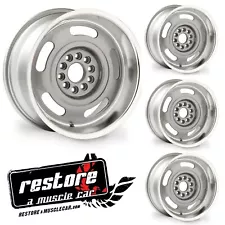 Corvette Rally Wheels 17x8 Silver Powder coated 4.5" Backspacing - Set of 4