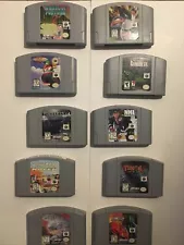 Nintendo 64 game lot bundle Tested N64- Authentic￼- 10 Games