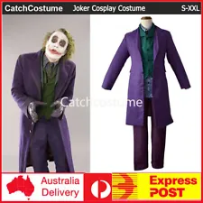 Batman The Dark Knight Joker Costume Halloween Party Fancy Dress Cosplay Outfits