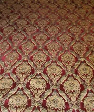 CROSCILL IMPERIAL RED GOLD MEDALLION KING COMFORTER