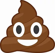 Emoji Poop STICKER DECAL MADE IN USA