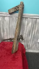 Antique Amish Wooden Large Leg Vise: Saddle, Harness, Cabinet Makers Vise.