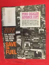 1963 FORD "MEDIUM-DUTY TRUCKS" Truck Dealer Sales Brochure (Dealer Advance Copy)