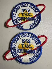 1959 T.V.C. SCOUT-O-RAMA PATCHES BLUE COLOR VARIATION