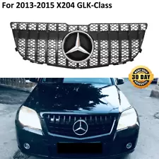 Black Front Grille Grill For 2013-2015 Mercedes X204 GLK300 GLK250 GLK350 (For: Mercedes-Benz GLK350)