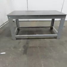 3/16" Thick Top Steel Fabrication Welding Table Work Bench 60"Lx30Wx30-1/4"H